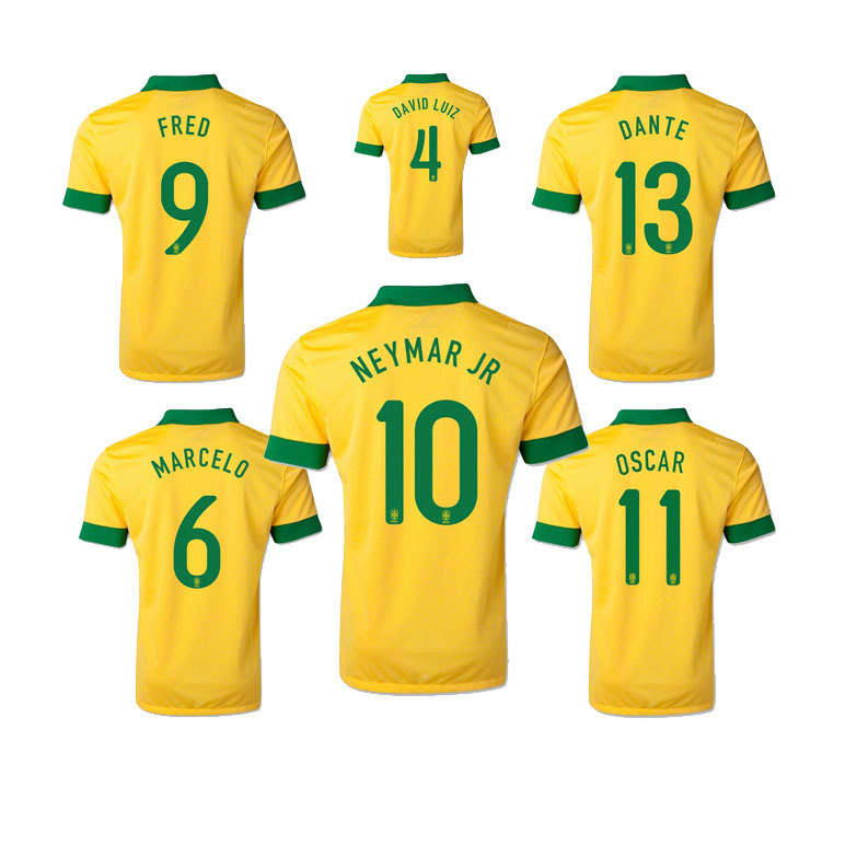 brazil jersey numbers